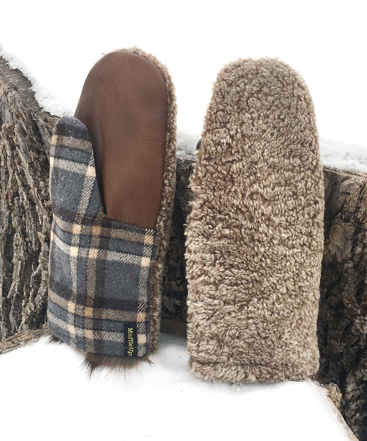 Real Fur Mittens. Shearling fur mittens with fur lining. Fur lined Mittens for raynaud's. warmest furry mittens made in Canada. Big furry mitts for men