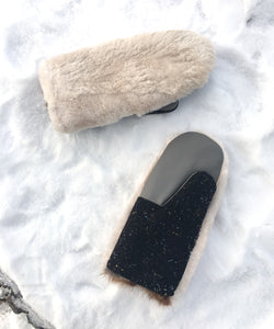 Real Fur Mittens. Sheared beaver fur mittens with fur lining. Mittens for raynauds. warmest mittens made in Canada