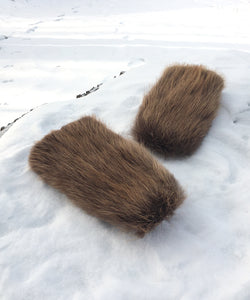 Real Fur Mittens. Beaver fur mittens with fur lining. Mittens for raynauds. warmest mittens made in Canada