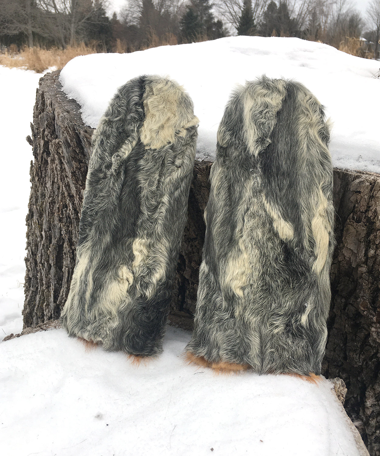 Real Fur Mittens. Gray Persian Lamb fur mittens with fur lining. Fur lined Mittens for raynaud's. warmest furry mittens made in Canada. Fur coat recycling ideas