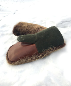 Real Fur Mittens. Bear fur mittens with fur lining. Mittens for raynauds. warmest mittens made in Canada