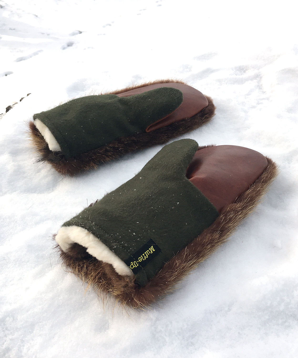 Real Fur Mittens. Bear fur mittens with fur lining. Mittens for raynauds. warmest mittens made in Canada