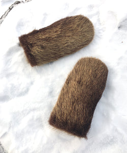 Real Fur Mittens. Bear fur mittens with fur lining. Mittens for raynauds. warmest mittens made in Canada