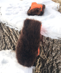 Real Fur Mittens. Beaver fur mittens with fur lining. Mittens for raynauds. warmest mittens made in Canada