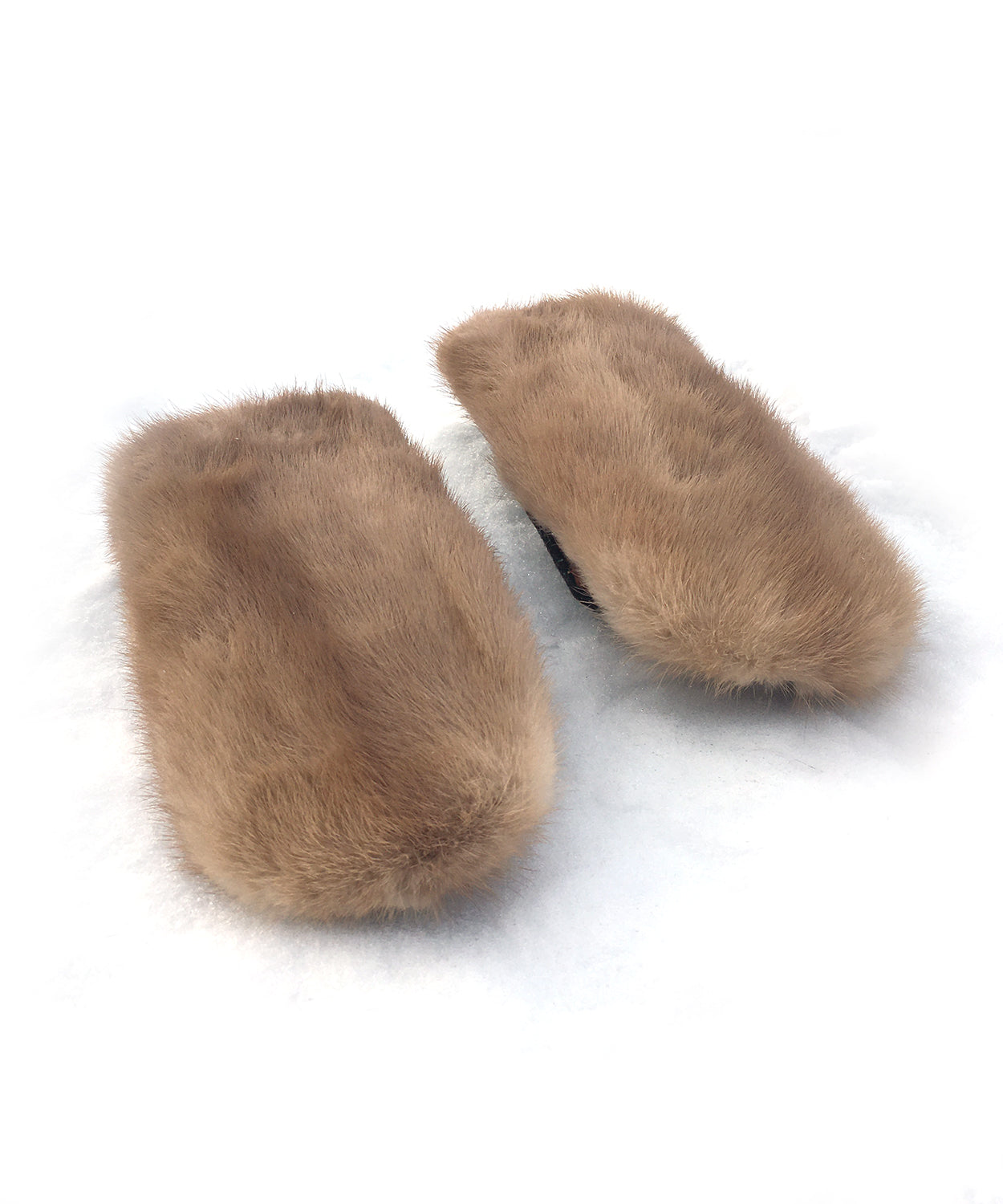 Real Fur Mittens. Autumn Haze brown mink mittens with fur lining. raynauds warmest mittens made in Canada