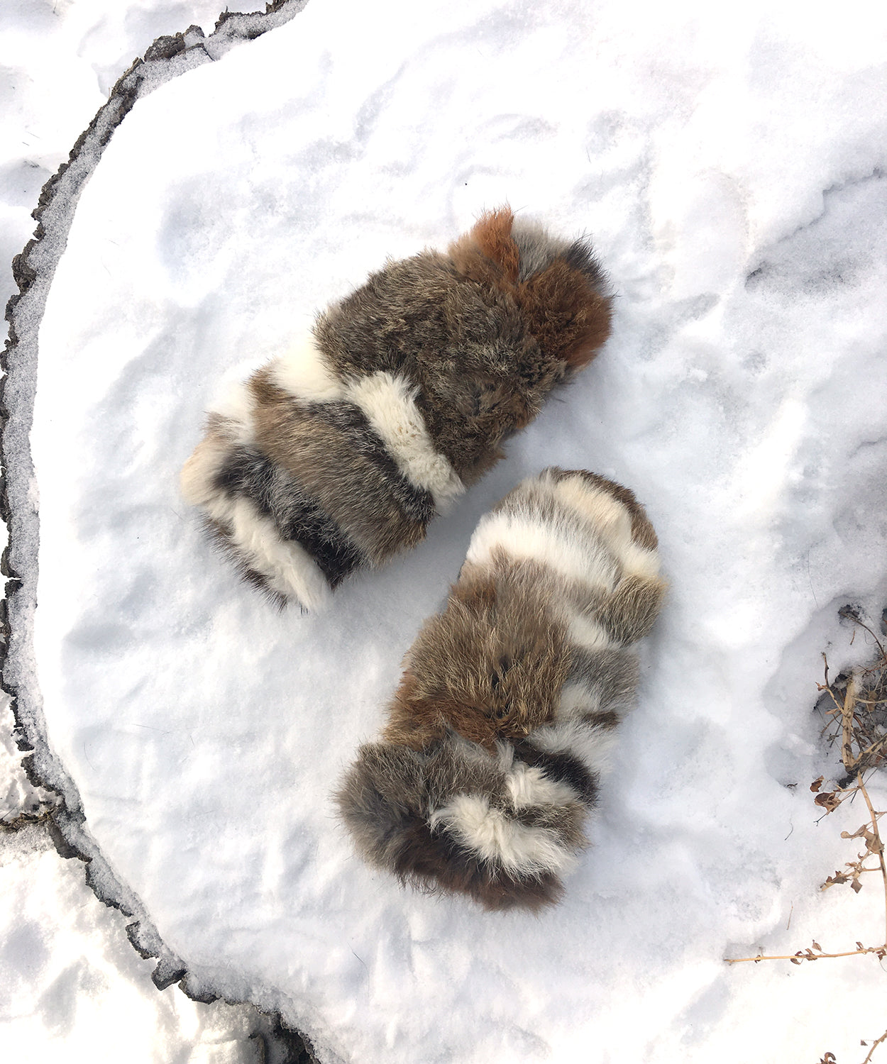 Real Fur Mittens. Rabbit fur mittens with fur lining. Mittens for raynauds. warmest mittens made in Canada