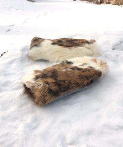 Real Fur Mittens. Rabbit fur mittens with fur lining. Mittens for raynauds. warmest mittens made in Canada