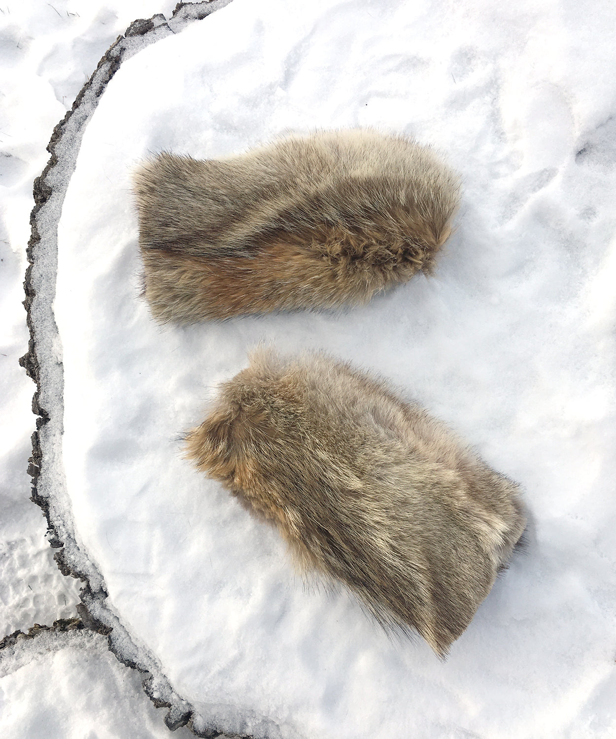 Real Fur Mittens. Coyote fur mittens with fur lining. Mittens for raynauds. warmest furry mittens made in Canada