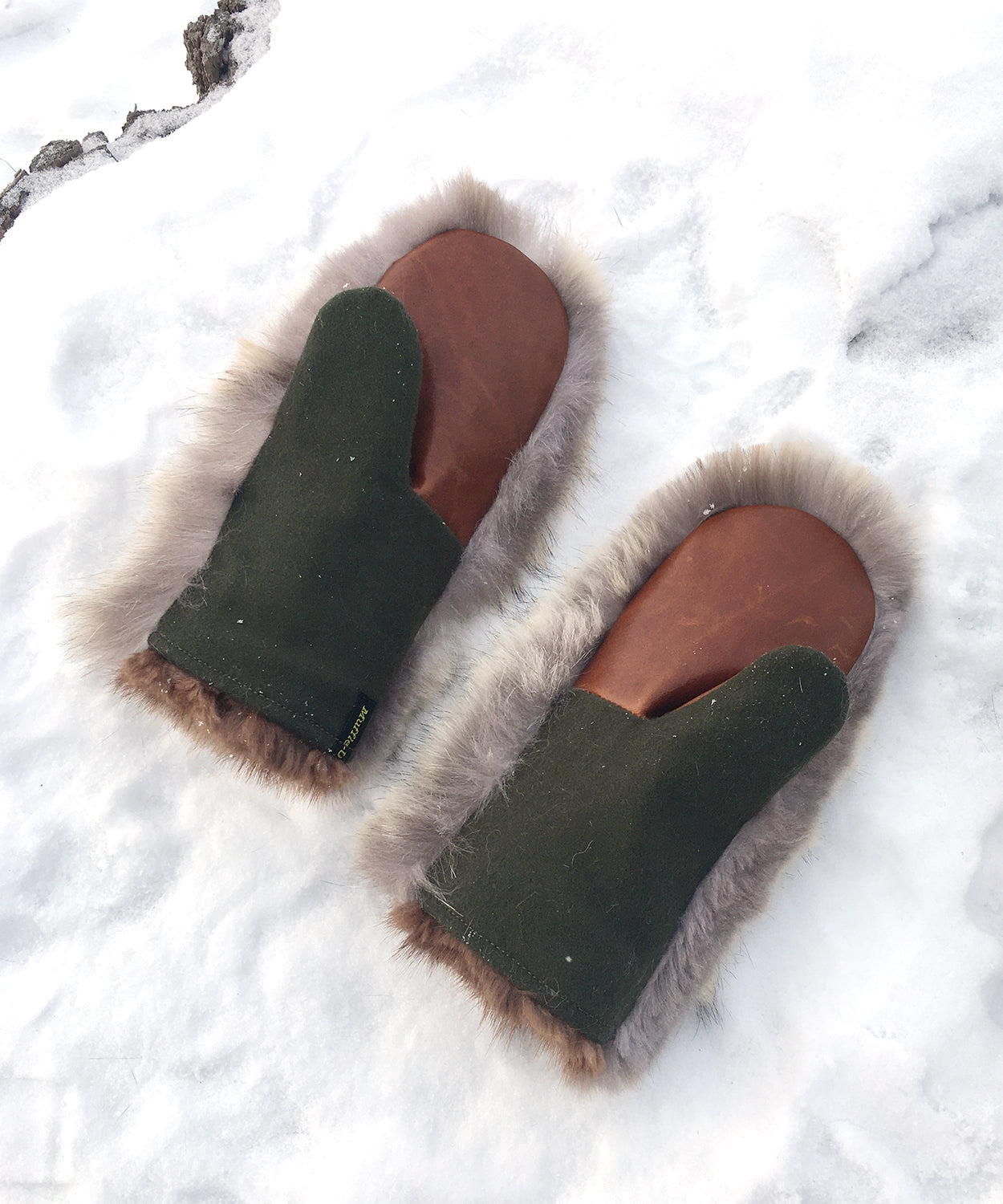 Real Fur Mittens. Coyote fur mittens with fur lining. Mittens for raynauds. warmest furry mittens made in Canada