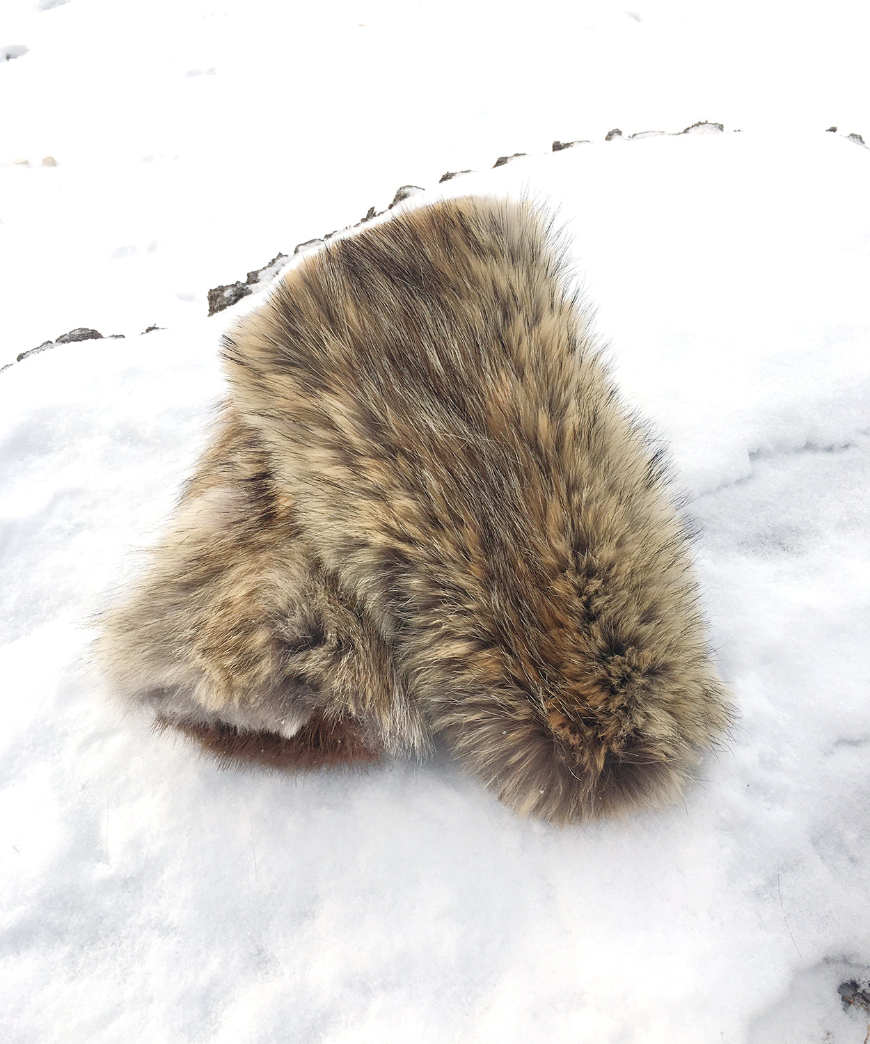 Real Fur Mittens. Coyote fur mittens with fur lining. Mittens for raynauds. warmest furry mittens made in Canada