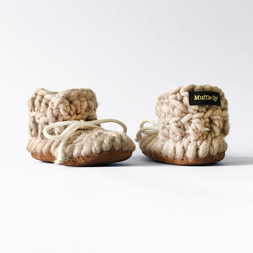 Baby and Kids Merino Wool Slippers - Fawn