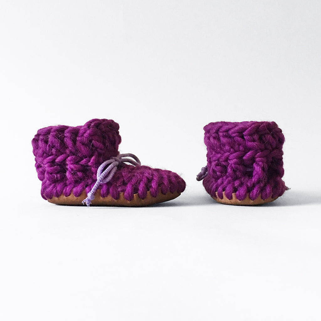 Baby and Kids Merino Wool Slippers - Smoothie