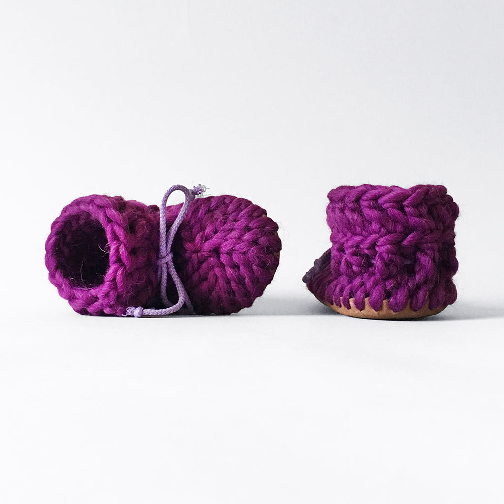 Baby and Kids Merino Wool Slippers - Smoothie