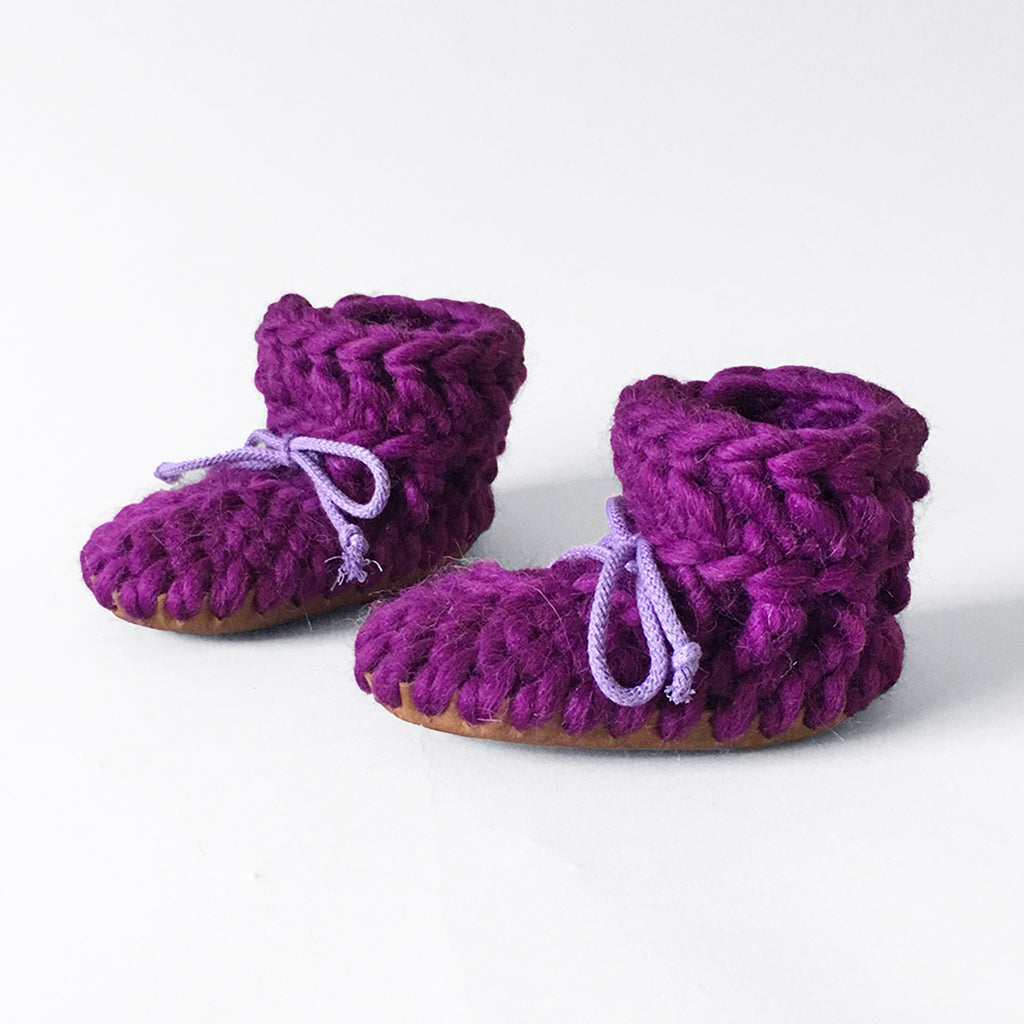 Baby and Kids Merino Wool Slippers - Smoothie