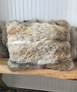 Canadian-made real fur cushions from upcycled vintage fur coats