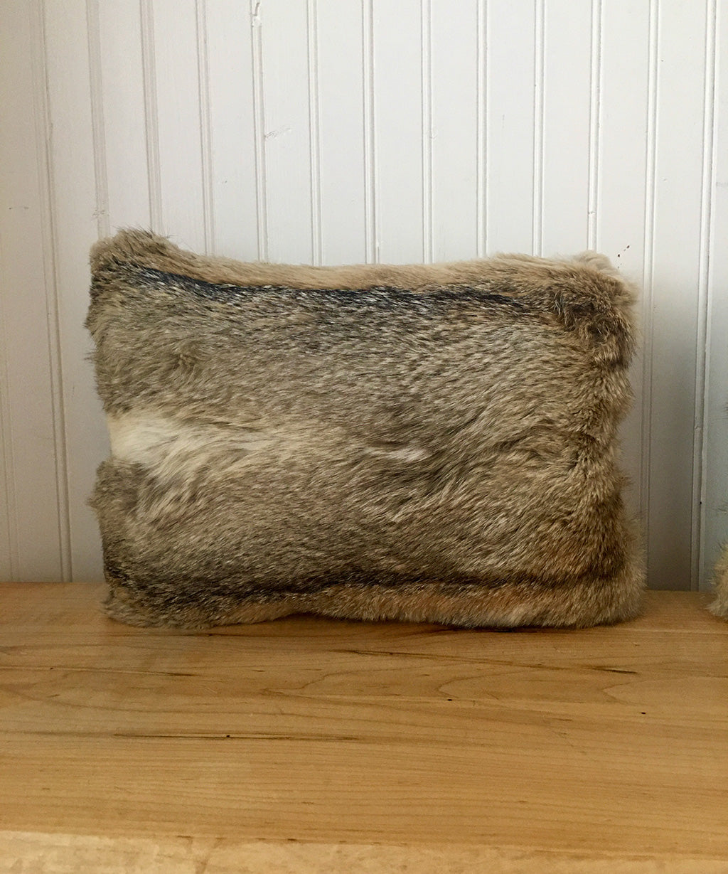 Reclaimed Wolf Fur Accent Pillows