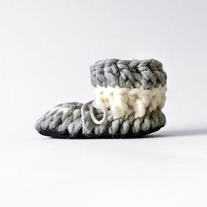 Baby and Kids Merino Wool Booties - Cloudy Day - Muffle - Up!