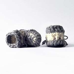 Baby and Kids Merino Wool Booties - Cloudy Day - Muffle - Up!