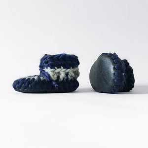 Baby and Kids Merino Wool Slippers - Nautical - Muffle - Up!