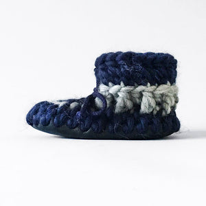 Baby and Kids Merino Wool Slippers - Nautical - Muffle - Up!