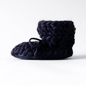 Baby and Kids Merino Wool Slippers - Noir - Muffle - Up!