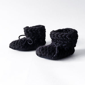 Baby and Kids Merino Wool Slippers - Noir - Muffle - Up!