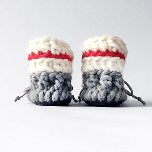 Baby and Kids Wool Booties - Sock Monkey - Muffle - Up!