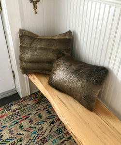 Reclaimed Beaver Fur Pillow 18x22" - Muffle - Up!