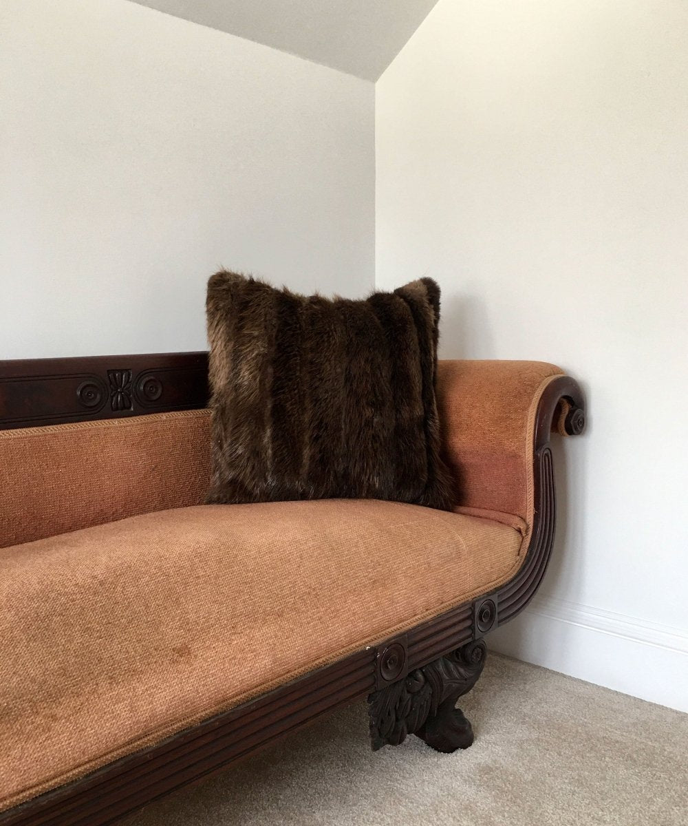 Reclaimed Beaver Fur Pillow 22 x 22" - Muffle - Up!