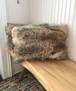 Reclaimed Coyote Fur Pillows - 14" x 20" - Muffle - Up!