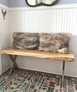 Reclaimed Coyote Fur Pillows - 14" x 20" - Muffle - Up!