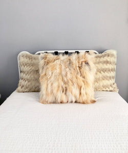 Reclaimed Fox Fur Pillow 22 x 22" - Muffle - Up!