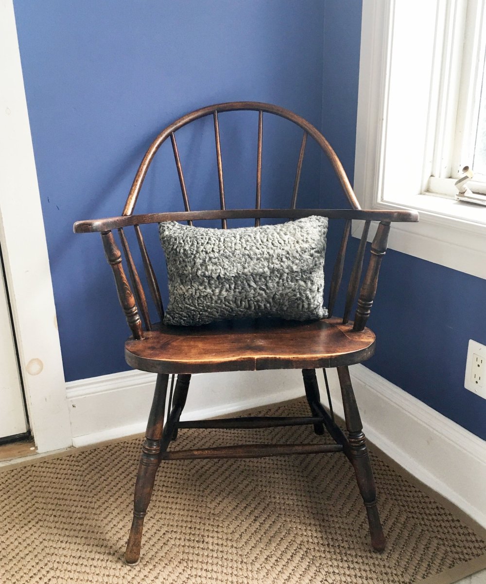 Reclaimed Gray Sheep Fur Pillow 11" x 17" - Muffle - Up!