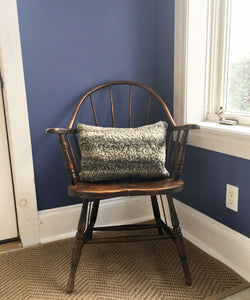 Reclaimed Gray Sheep Fur Pillow 13" x 19" - Muffle - Up!