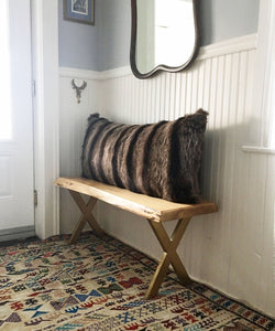 Reclaimed Raccoon Fur Body Pillow 20" x 48" - Muffle - Up!