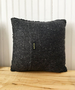 Square Fur Accent Pillows, 13" x 13", Black Persian Lamb - Muffle - Up!