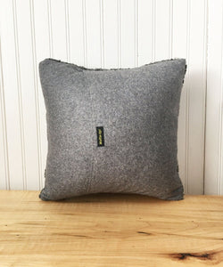 Square Fur Accent Pillows, 14" x 14", Gray Persian Lamb - Muffle - Up!