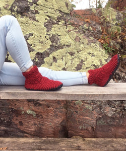 The Demi - Boot: Cranberry Red - Muffle - Up!