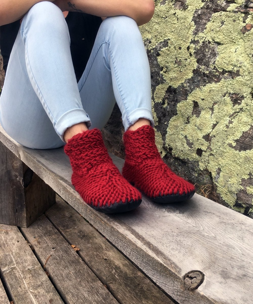 The Demi - Boot: Cranberry Red - Muffle - Up!