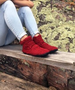 The Demi - Boot: Cranberry Red - Muffle - Up!