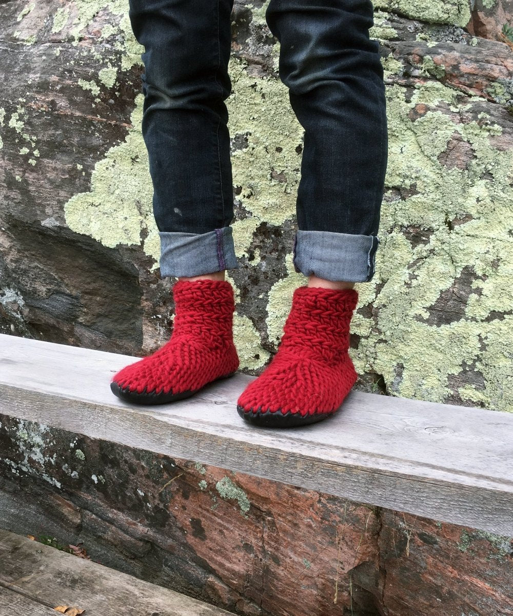 The Demi - Boot: Cranberry Red - Muffle - Up!