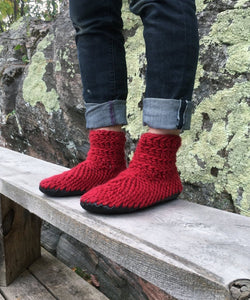 The Demi - Boot: Cranberry Red - Muffle - Up!